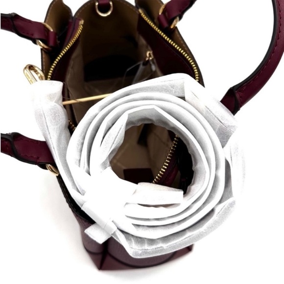 Michael Kors Reed Small Satchel Crossbody
Bag Dark Cherry - Picture 12 of 13